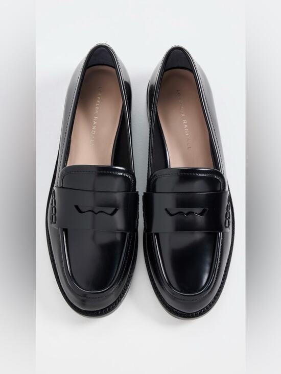 Loeffler Randall Shoes - NEW Loeffler Randall Rachel Black Leather Loafers Size 7.5